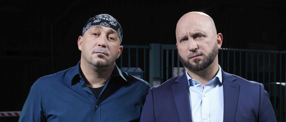 Als Wrestler stehen Hussen (l.) und Ahmed Chaer im Ring. An Hollywoodfilmen wirken sie als Stuntmen mit.