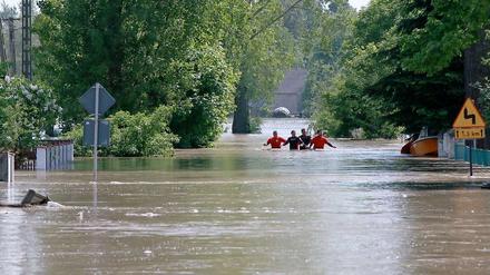 In vielen Regionen Polens ist von den schwersten Überschwemmungen seit mehr als 100 Jahren die Rede.