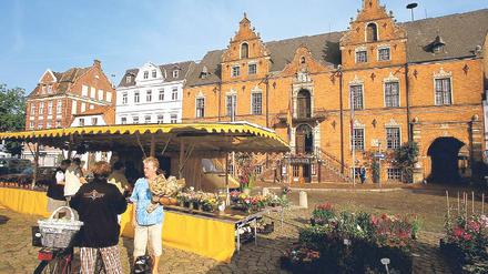 Zierde der Renaissance. Glückstadt an der Elbe wurde 1617 vom dänischen König Christian IV. erbaut.