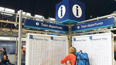 Zug um Zug. Im Bahnhof Paddington Station in London fällt auch die Entscheidung, ob’s – vor der Rückkehr zum Kontinent – noch mehr Orte auf der Insel sein sollen.