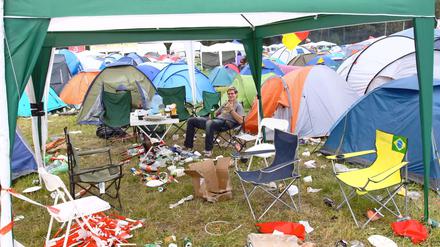 Scheeßel hat 6741 Einwohner, normalerweise. Während der drei Tage Hurricane-Festival sind es 70.000 mehr. In 25.000 Zelten.