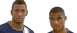 Stille Tage bei Hertha: Die Gebrüder Boateng (links Jerome, rechts Kevin-Prince) im blau-weißen Berliner Trikot.