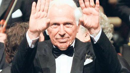 Ein Mann, ein Wort. Ioan Holender während der Abschiedsgala in der Staatsoper. Foto: dpa