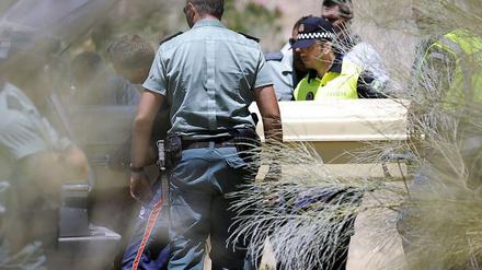 Die spanischen Suchtrupps kamen zu spät.