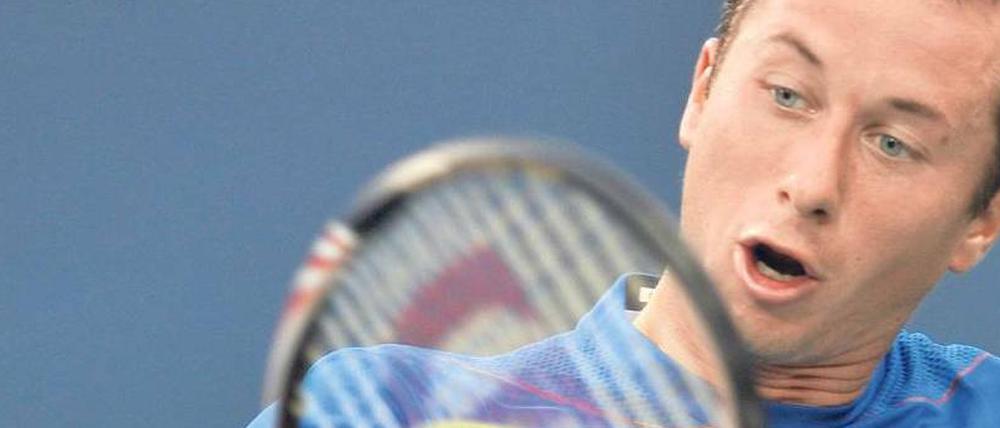 ...und raus! Philipp Kohlschreiber, gescheitert in New York. Foto: dpa