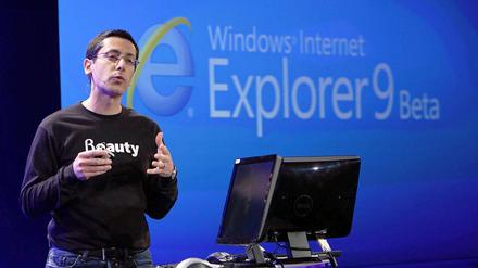 Microsoft stellt den Internet Explorer 9 vor.