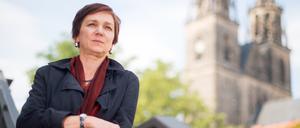 Nellja Veremej, hier 2018 in Magdeburg, wo sie Stadtschreiberin war