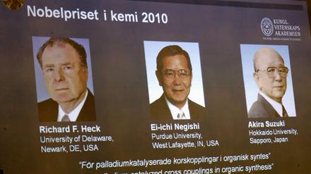 Die Chemienobelpreisträger 2010.