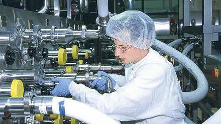 Raus aus der Pipeline. Produktion bei Boehringer am Standort Biberach. Foto: ddp
