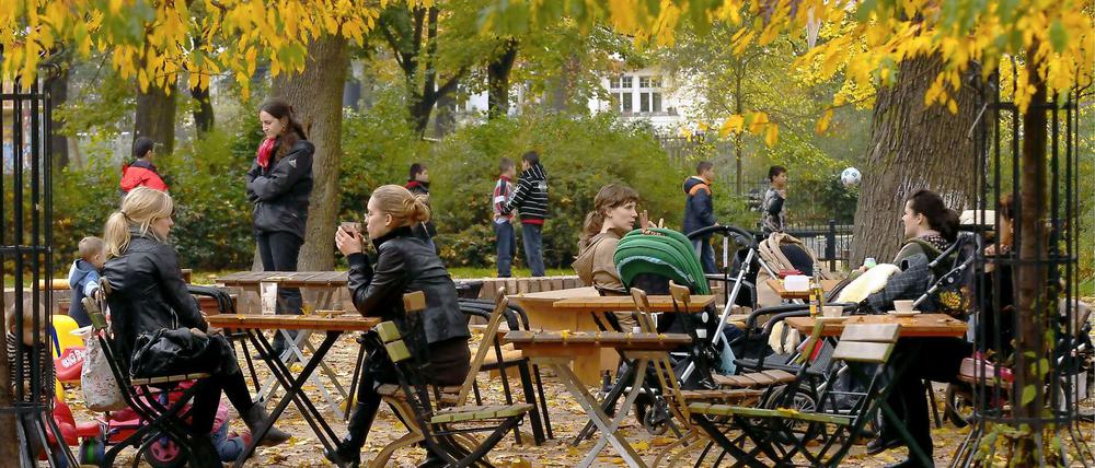 Der Helmholtzplatz wirkt gar nicht so sanierungsbedürftig.