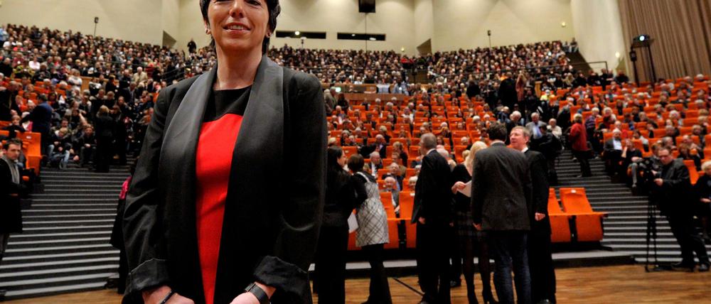 Die Theologin und ehemalige Ratsvorsitzende der Evangelischen Kirche Deutschlands (EKD), Margot Käßmann vor ihrer Antrittsvorlesung im Rahmen einer Gastprofessur an der Ruhr-Universität Bochum.