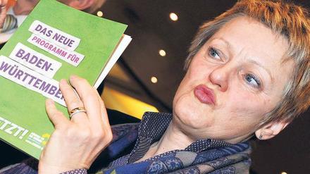 Voller Optimismus. Spitzenkandidatin Renate Künast sieht ihre Position für die Abgeordnetenhauswahl im September durch die jüngsten Erfolge der Grünen in Baden-Württemberg und Rheinland-Pfalz gestärkt.