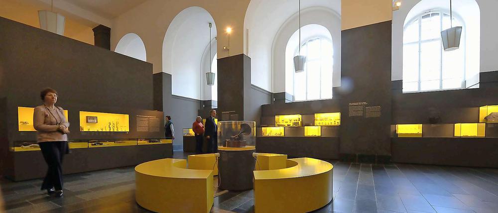 Lichtes Erbe. Der Stadtbahnsaal beherbergt zurzeit die Schätze von Tell Halaf. Der Plan, vor den Fenstern die Fassade des M’schatta-Kastells zu platzieren, ist umstritten.