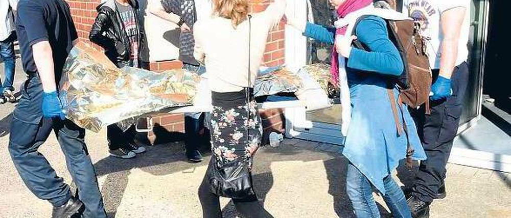 Verletzte nach Panik in Oberhausen.