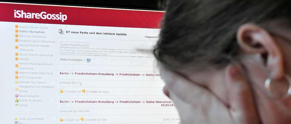 Im Visier: Die Mobbingseite "Isharegossip".