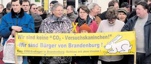Kohlendioxid, nein danke. Bewohner Ostbrandenburgs lehnen die unterirdische Lagerung des Treibhausgases in ihrer Heimat ab. Foto: dapd