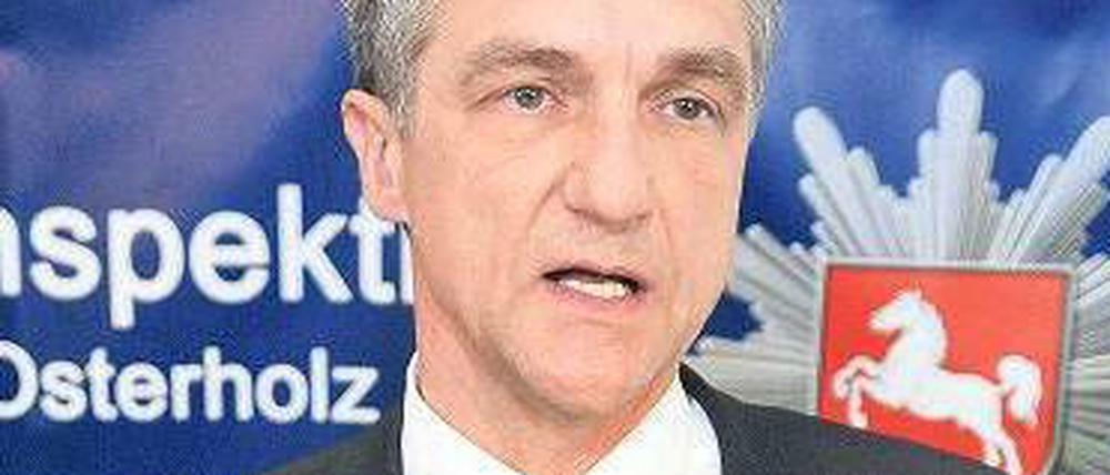 Kriminaldirektor Uwe Jordan am Freitag bei der Pressekonferenz. 