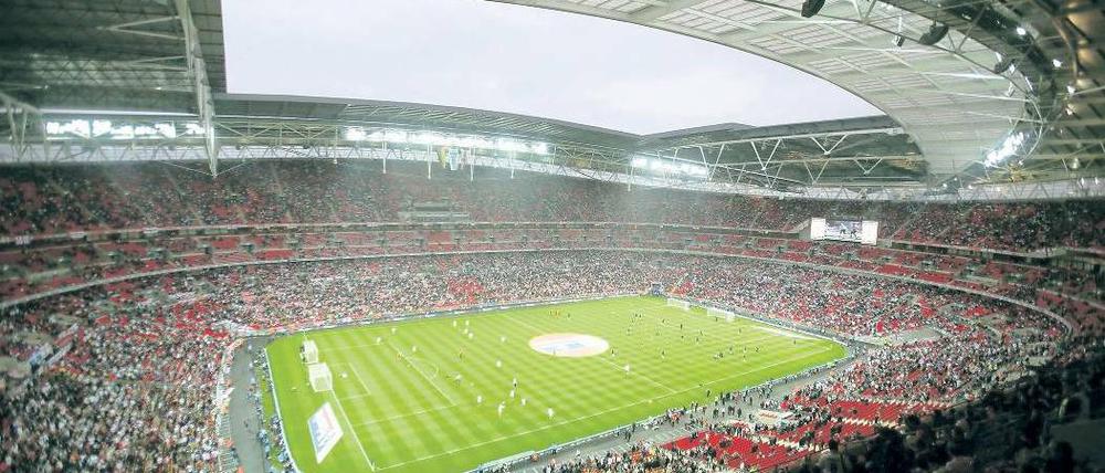 Warten auf neue Legenden. Das Wembley-Stadion, hier beim Länderspiel England gegen Deutschland 2007.