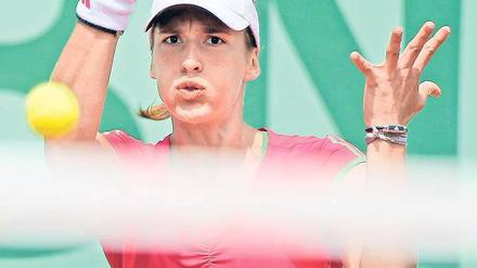 Gute Aussichten. Andrea Petkovic steht im Achtelfinale von Paris.