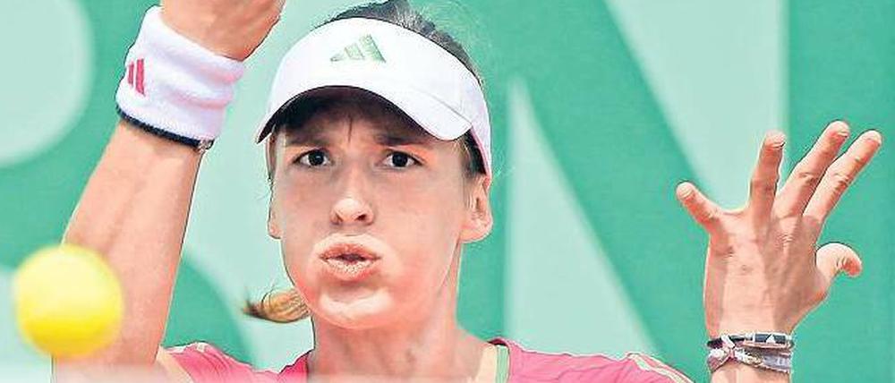 Gute Aussichten. Andrea Petkovic steht im Achtelfinale von Paris.