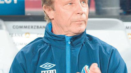 Berti in Baku. In Aserbaidschan bleibt sein seltsamer Humor unverstanden. Foto: dpa