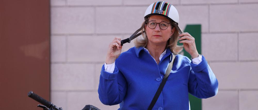Anke Rehlinger am Tag der Wahl.