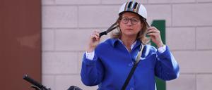 Anke Rehlinger am Tag der Wahl.