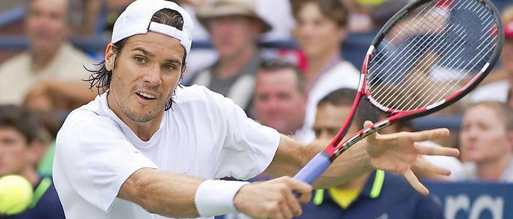 Tommy Haas stemmte sich gut drei Stunden lang gegen die Niederlage - verhindern konnte er sie dann aber doch nicht.