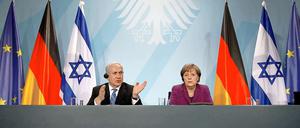 Angela Merkel an der Seite des israelischen Ministerpräsidenten Benjamin Netanyahu.