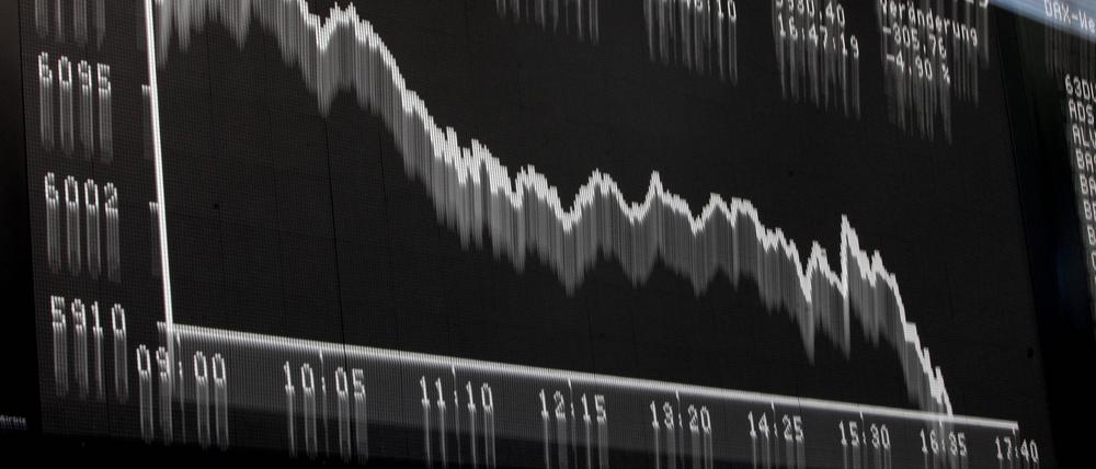 Fallender Dax: Auch Firmen aus der Ersten Liga der deutsche Börse gehören zu den „Kapitalvernichtern“.