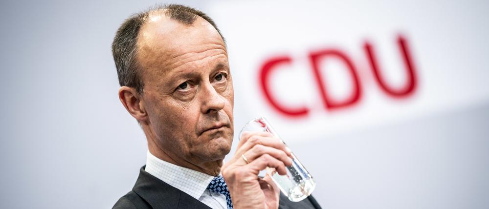 CDU-Chef Friedrich Merz nach der Landtagswahl im Saarland.