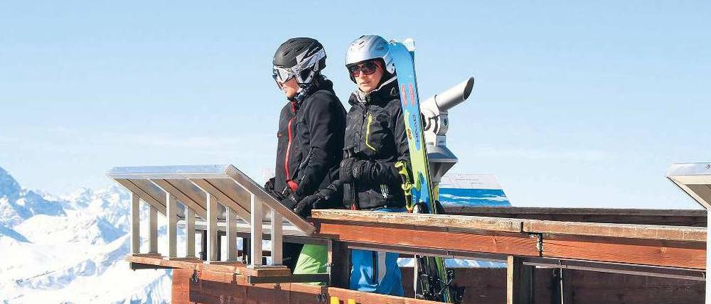 Ausguck Nebelhorn. Der Oberstdorfer Hausberg ist jedoch nicht nur etwas für Sehleute, sondern bietet durchaus anspruchsvolle Pisten. 