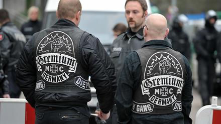 Mitglieder der Bruderschaft Gremium MC.