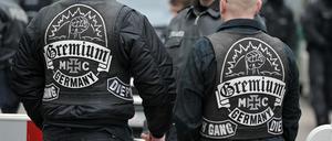 Mitglieder der Bruderschaft Gremium MC.