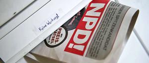 Auch die NPD bekommt Geld vom Staat. Und finanziert damit ihre Propaganda. 