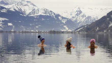 Innerer Friede. Im März im Zeller See .