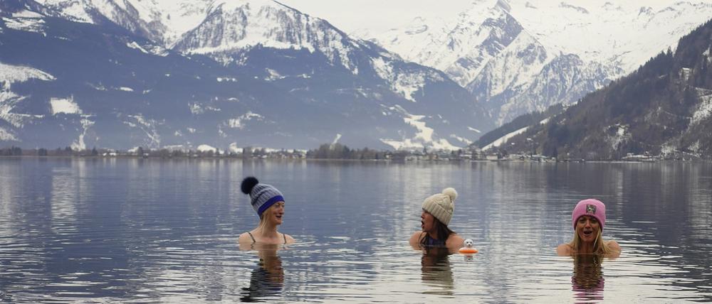 Innerer Friede. Im März im Zeller See .