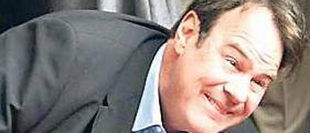 Als später Gast trudelt Dan Aykroyd noch in Berlin ein. Fotos: dpa