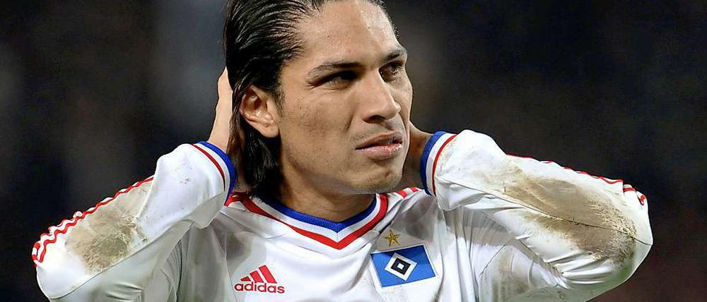 Hat nun reichlich Zeit zum Nachdenken: HSV-Profi Paolo Guerrero.