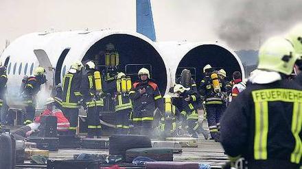 Wer löscht wann? Die Katastrophe hat die Feuerwehr schon mal geprobt. 