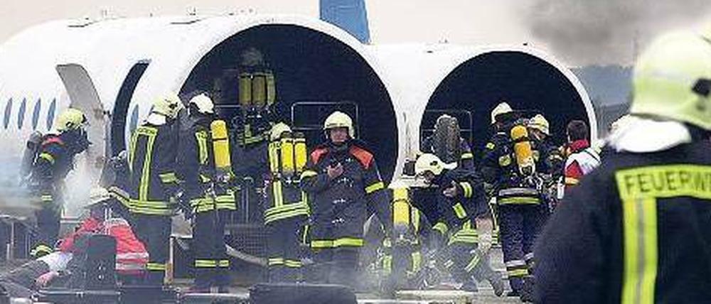Wer löscht wann? Die Katastrophe hat die Feuerwehr schon mal geprobt.