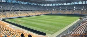 Lemberg hat eine nagelneue Fußballarena. Hier trägt die deutsche Nationalmannschaft zwei ihrer Vorrundenspiele aus.
