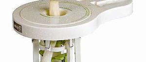 Spargelschälmaschine.