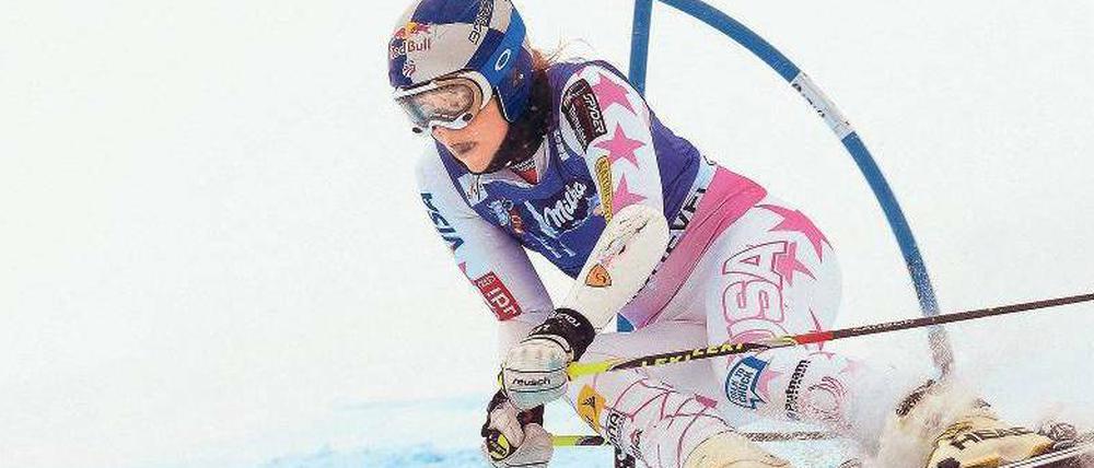 Unter Druck. Lindsey Vonn kämpft nicht nur gegen die Konkurrenz, sondern auch mit sich selbst.
