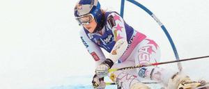 Unter Druck. Lindsey Vonn kämpft nicht nur gegen die Konkurrenz, sondern auch mit sich selbst.