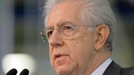 Der italienische Premier Mario Monti will sein Amt niederlegen.