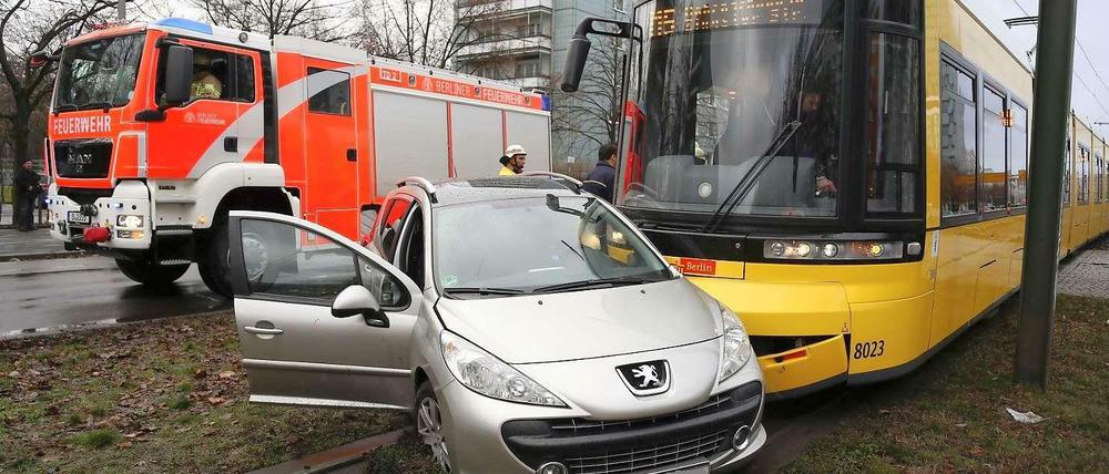 2. Januar 2013: Tram-Unfall auf der Mollstraße.