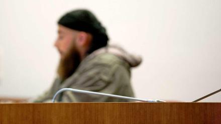 Der Salafist Murat K. im Oktober im Landgericht Bonn