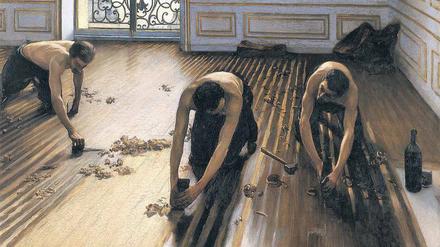 Im Schweiße deines Angesichts. Caillebottes „Parkettschleifer“ (1894, Ausschnitt).Foto: Musée d'Orsay, Paris, Geschenk der Erben von Gustave Caillebotte.