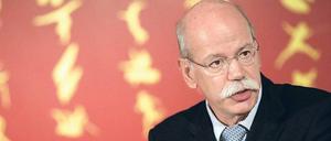 Willkommensgruß. Daimler-Chef Zetsche will, dass der Autokonzern „attraktiv ist für langfristige Aktionäre“. Gegen Investoren aus China hätte man in Stuttgart nichts. Foto: dpa